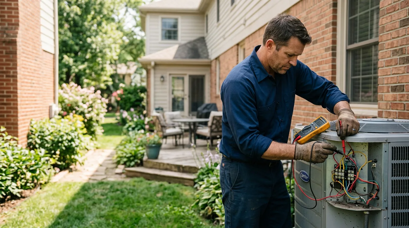 HVAC technician working near La Honda, CA